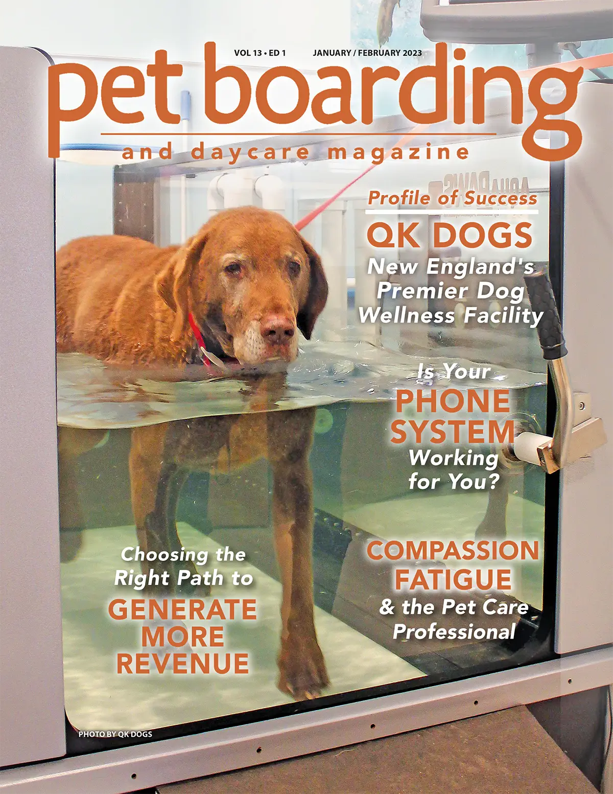 Pet Boarding and Daycare Magazine January/February Cover