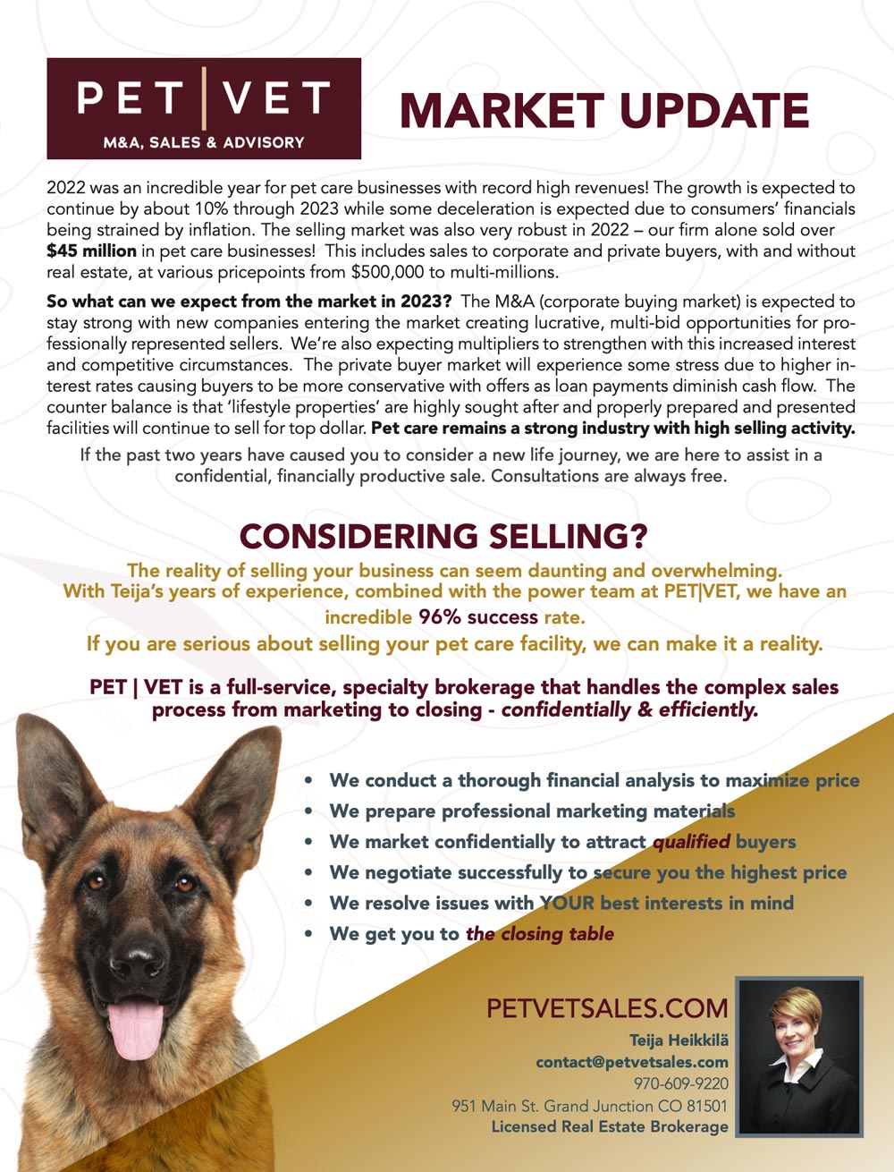 Pet Vet Sales Advertisement
