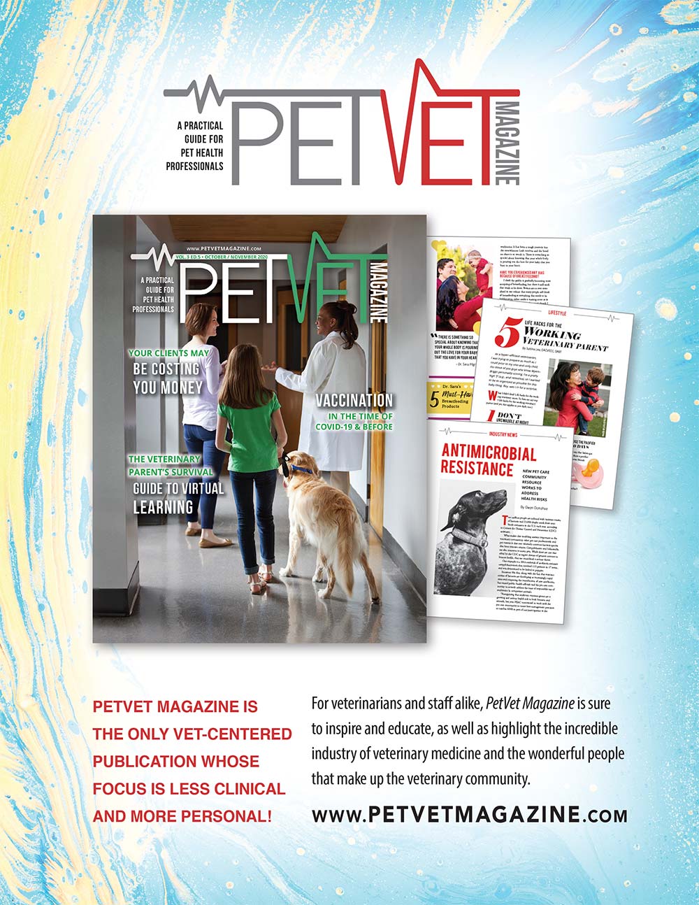 Pet Vet Magazine Advertisement 