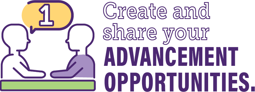 Create and share your advancement opportunities