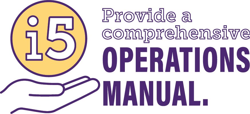Provide a comprehensive operations manual