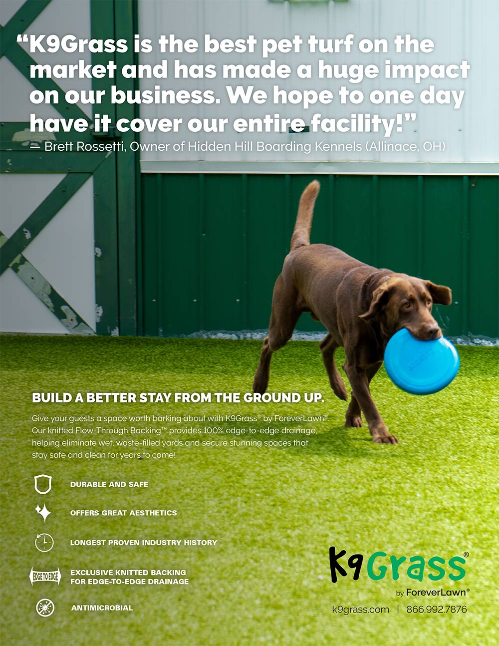 K9 Grass by Forever Lawn Advertisement