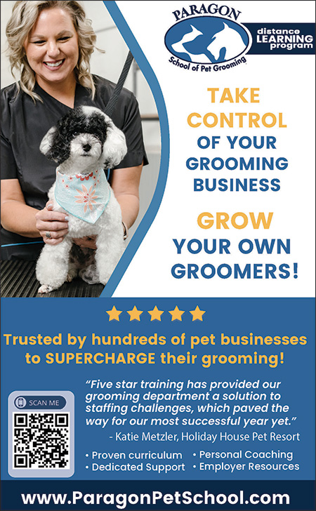 Paragon School of Pet Grooming Advertisement