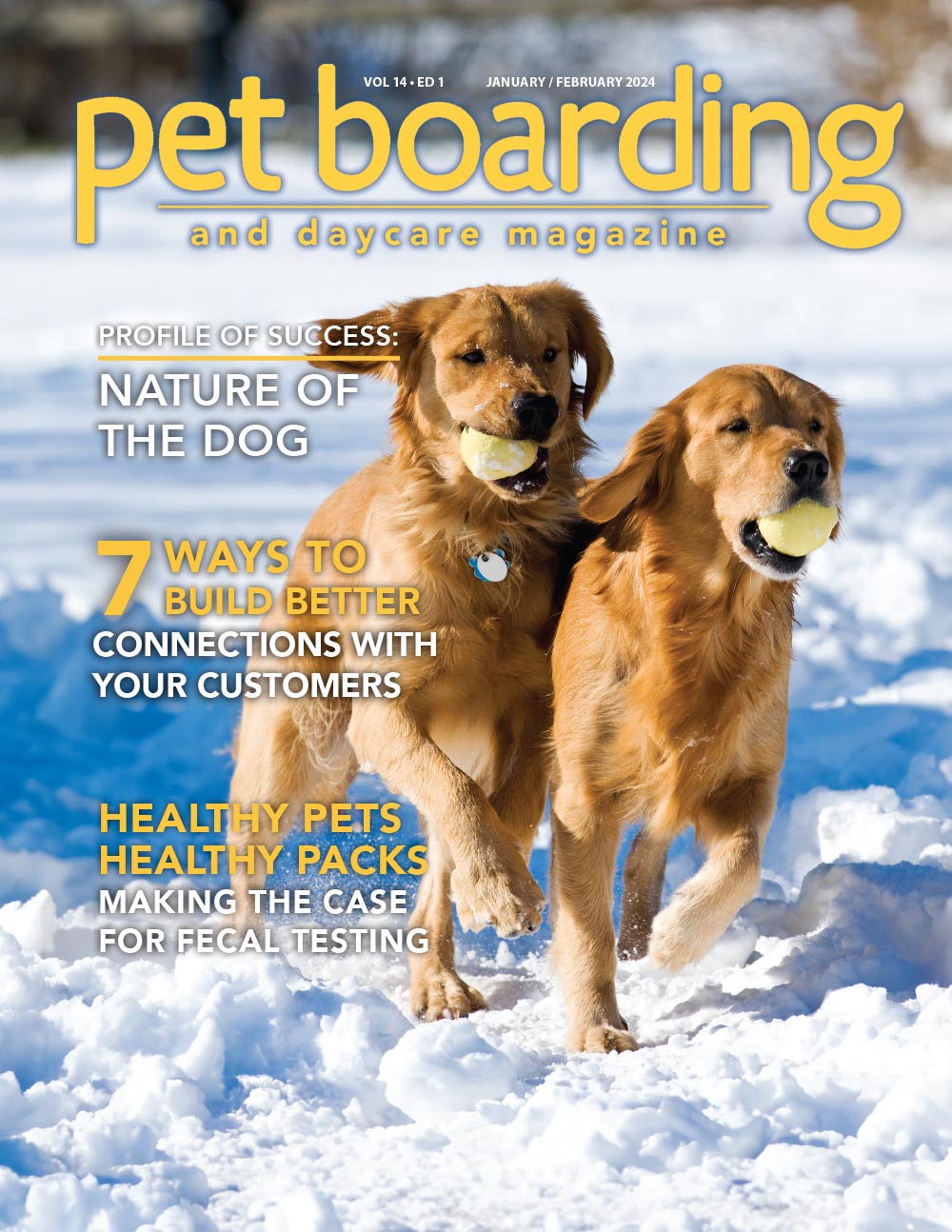 Pet Boarding and Daycare Magazine | January/February 2024 cover