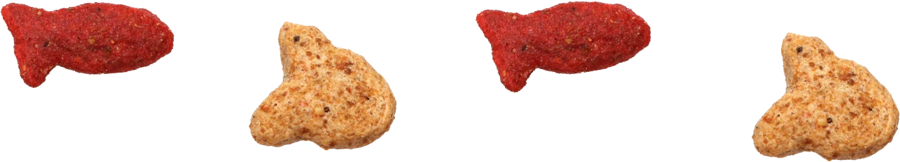 fish-shaped cat kibble