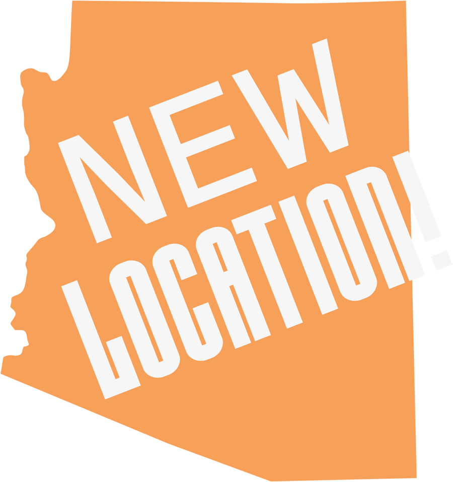New Location!; Arizona State graphic