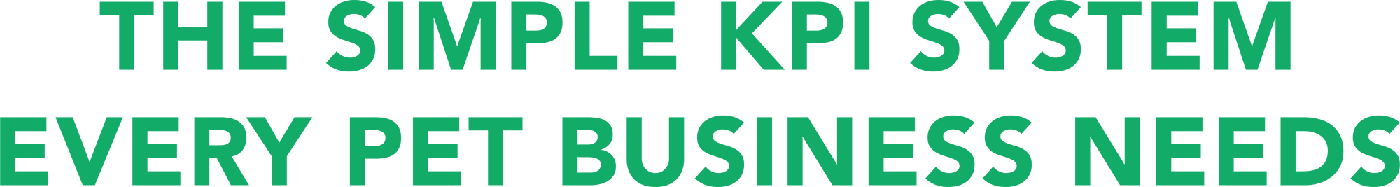 The Simple KPI System Every Pet Business Needs