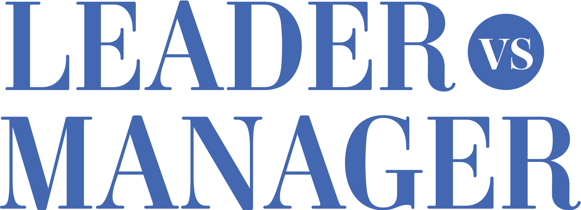 Leader vs. Manager