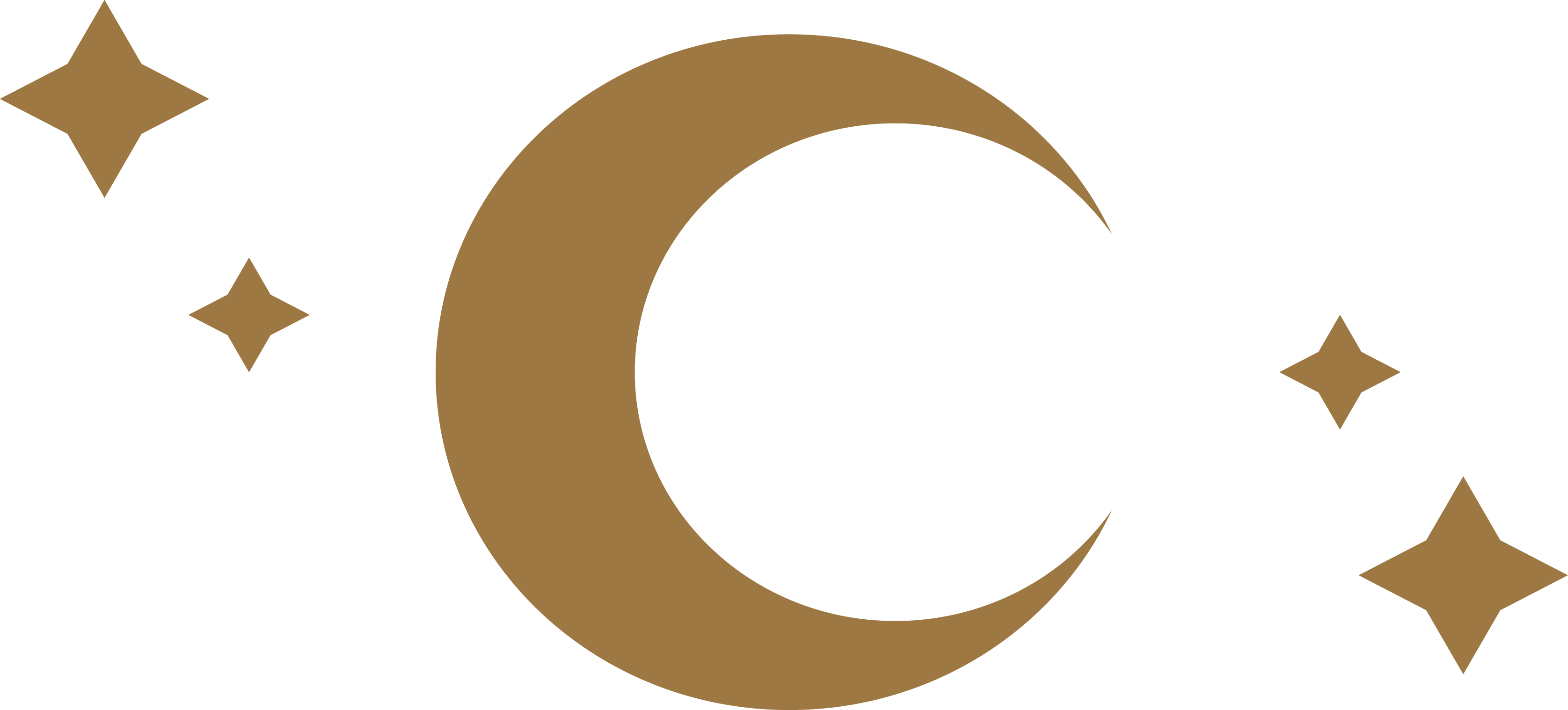 moon and stars